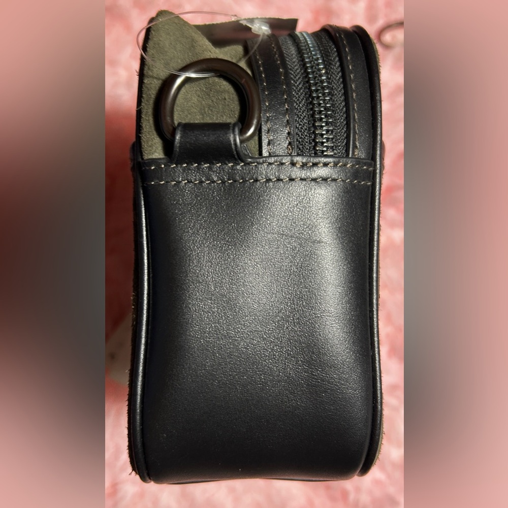 COACH FLIGHT BAG SIGNATURE SUEDE/DARK ARMY GREEN - Picture 6 of 10